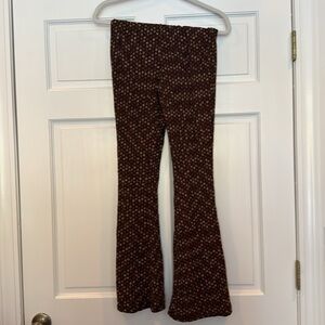 Free People Brown Patterned Pants